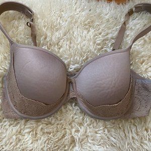 ThirdLove 24/7 Lace Perfect Coverage Bra, 36C, Taupe/Light Nude/Beige